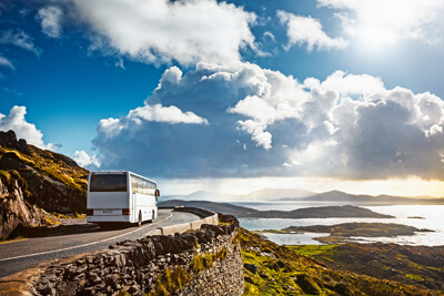 Arrivée en bus - Bild Irinia Fischer